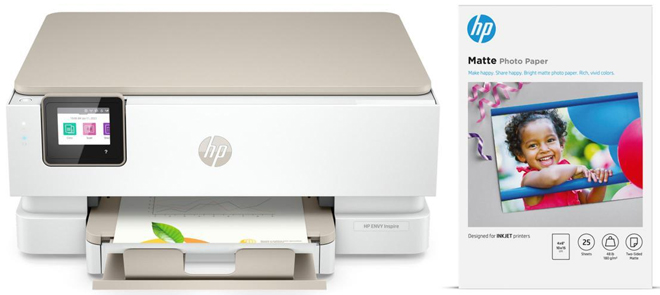 HP Envy Inspire All In One Printer with Ink and Photo Paper