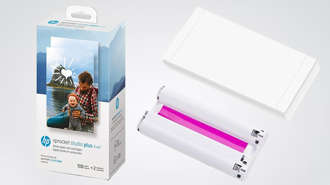 HP Sprocket Studio Plus Photo Paper & Cartridges