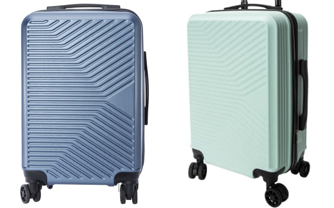 Hardside Spinner Carry On Suitcase 38L Blue