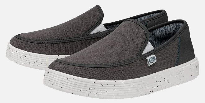 Hey Dude Sunapee Mens Shoes in Grey Color