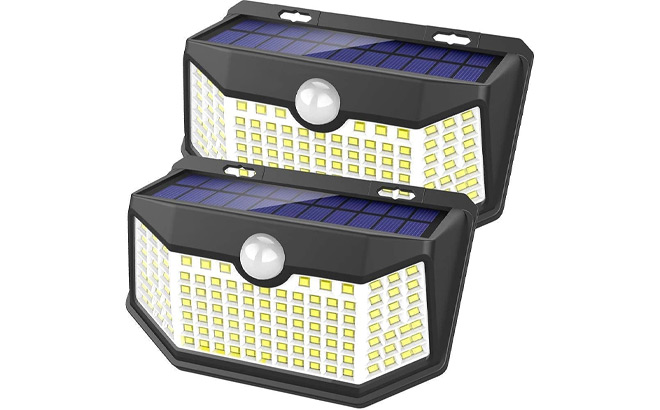 Hmcity Solar Motion Sensor Lights 2 Pack