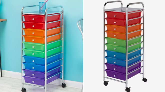 Honey Can Do Rolling 10 Drawer Craft Storage Carts