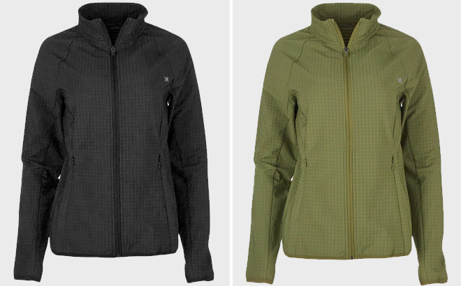 Hurley Womens Mock Neck Trail Jackets