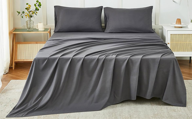 Ilavande King Size 4 Piece Sheets Set