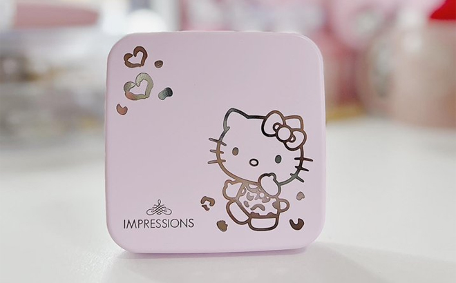 Impressions Vanity Hello Kitty Supercute Compact Mirror with Touch Sensor Switch