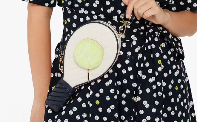 Kate Spade Grand Slam 3D Tennis Raquet Crossbody