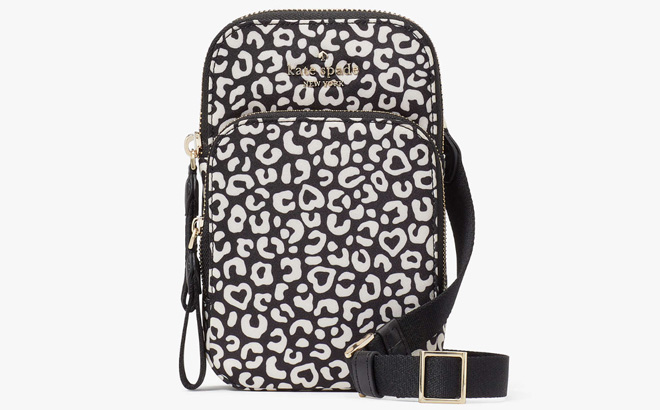 Kate Spade Outlet Graphic Leopard Heart North South Crossbody