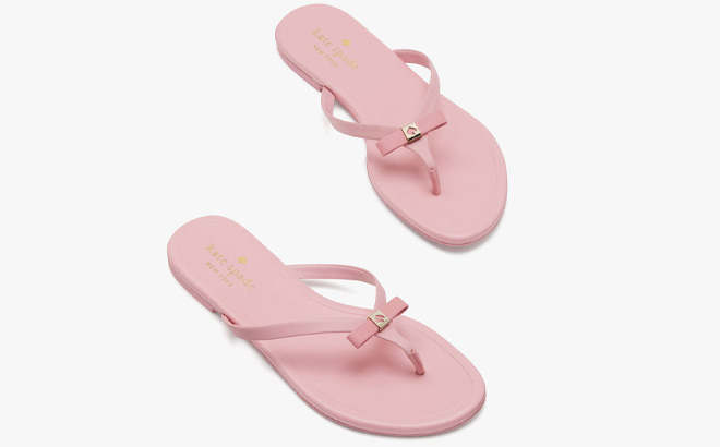 Kate Spade Outlet Tatum Sandals in Bright Carnation Color