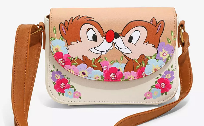 Loungefly Disney Chip N Dale Nose To Nose Crossbody Bag