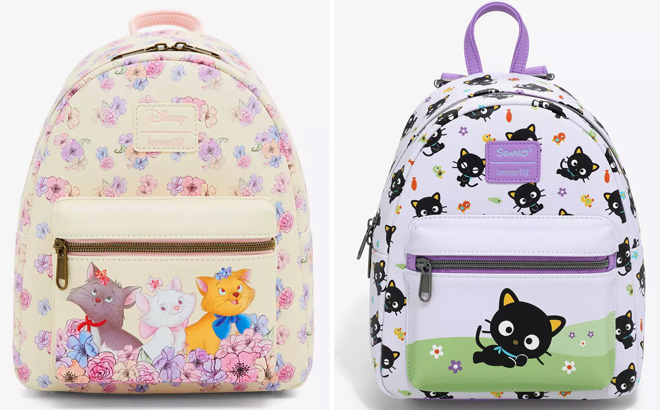 Loungefly Disney The Aristocats Trio Floral Mini Backpack 1