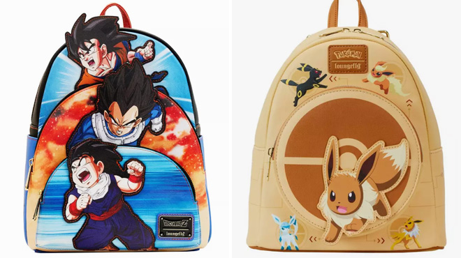 Loungefly Dragon Ball Z Triple Pocket Backpack