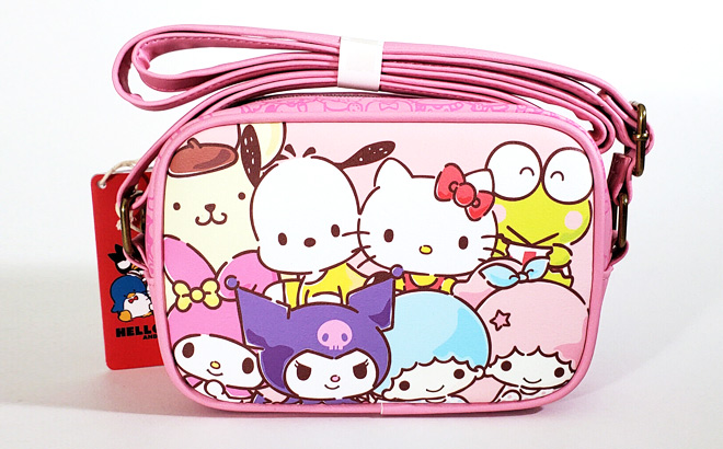 Loungefly Hello Kitty And Friends Pink Crossbody Bag 