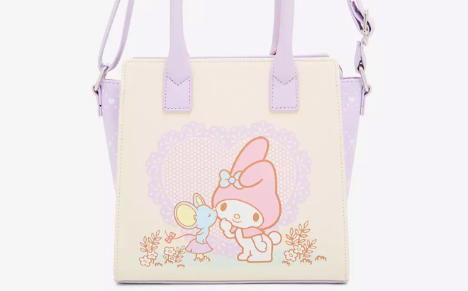 Loungefly My Melody Flat Lavender Satchel Bag 