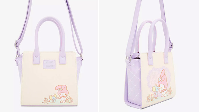 Loungefly My Melody Flat Lavender Satchel Bag