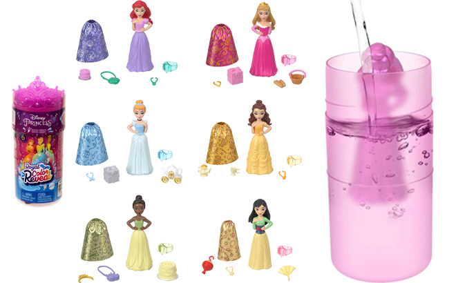 Mattel Disney Princess Small Doll Royal Color Reveal