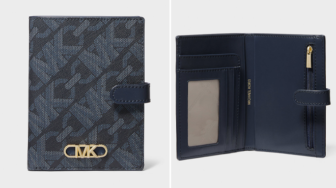 Michael Kors Empire Medium Signature Logo Passport Wallet