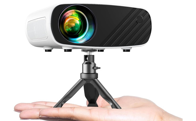 Mini HD Projector with Tripod and Carry Bag