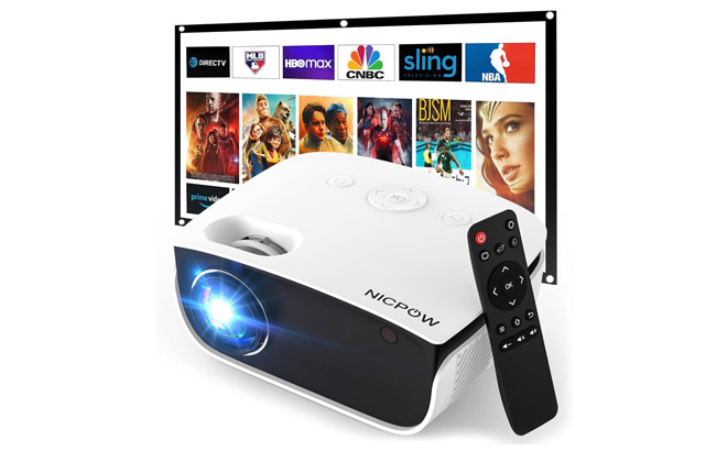 Mini Portable Projector Compatible with Smartphone TV Stick PS4 Laptop