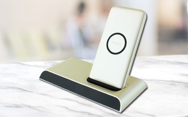 Morphe Wireless Charging Dock on a Counter