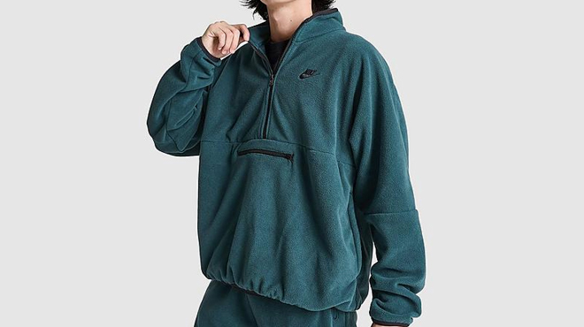 Nike Mens Club Fleece Half Zip Top