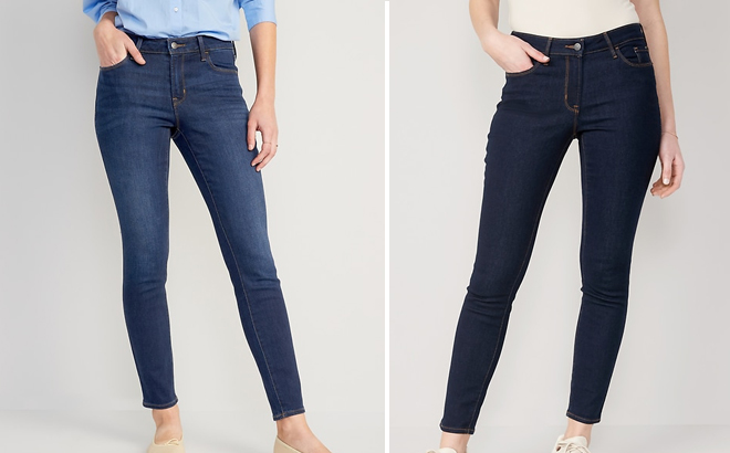 Old Navy Mid Rise Pop Icon Skinny Jeans in Two Colors