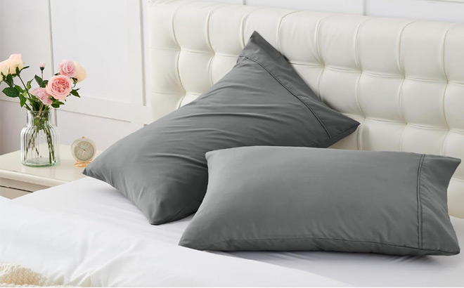 Pillowcase 2 Pack in Grey at Amazon 1