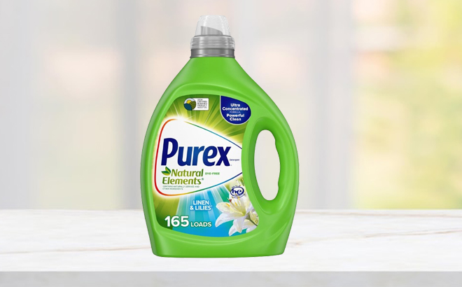 Purex Liquid Detergent on a Table