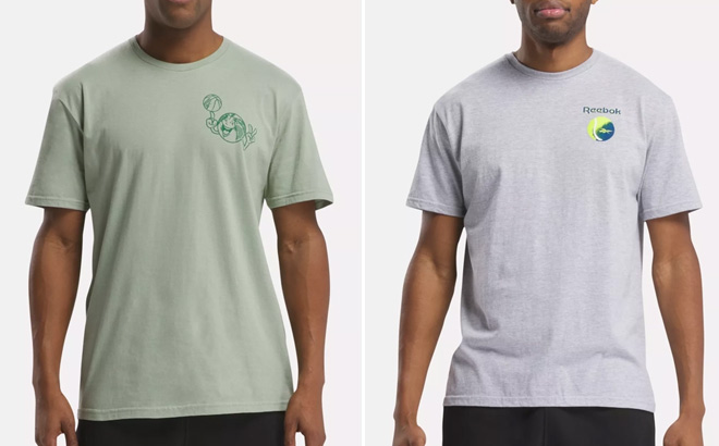 Reebok Mens Glo Ball Tonal Tee