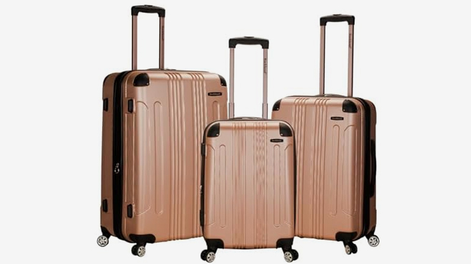 Rockland London 3 Piece Hardside Spinner Wheel Luggage Set