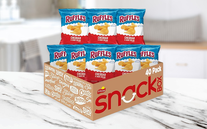 Ruffles Potato Chips Pack of 40 in the Box