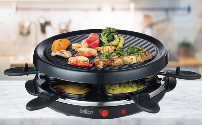 Salton 6 Person Party Grill Raclette