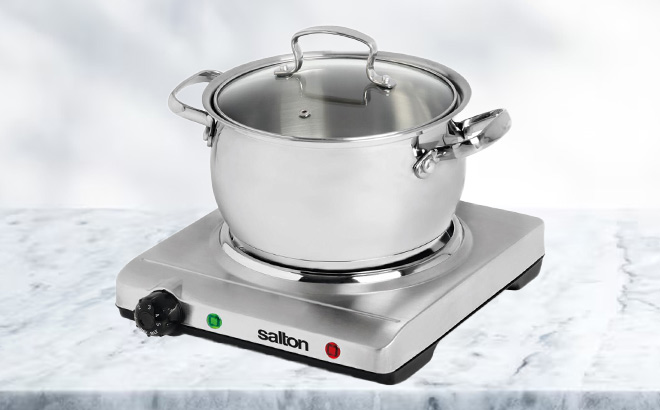 Salton Stainless Steel Portable Cooktop 1