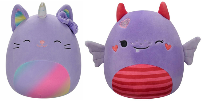 Squishmallows Cienna Caticorn and Atwater Winking Monster Plush