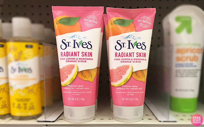 St Ives Scrub Pink Lemon Mandarin Orange