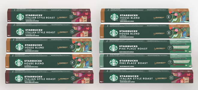 Starbucks by Nespresso Espresso 100 Count Pods