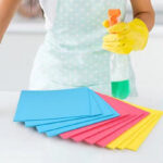 Swedish Dishcloths on a Kitchen Counter