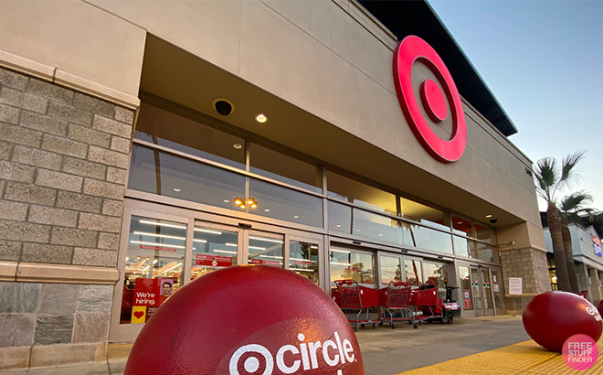 Target Storefront With Circle Signs in the Front