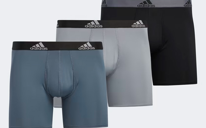 Three Pairs of Adidas Mens Boxers 