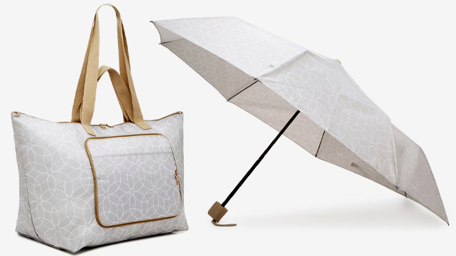 Tote and Umbrella