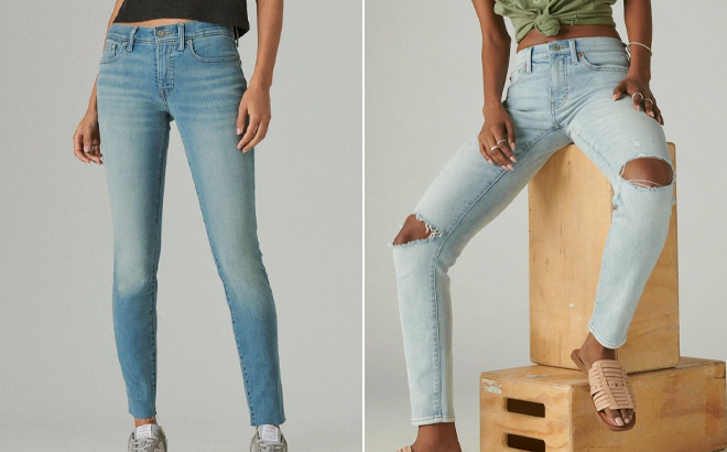 Two People Wearing the Lucky Brand Jeans