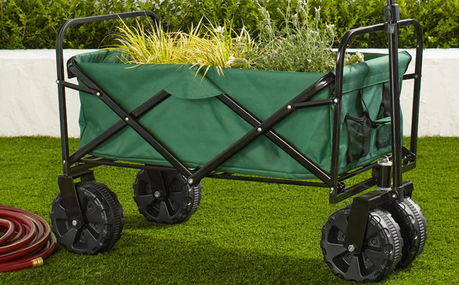 Utility Wagon Cart with 360 degree Wheels from Best Choice Products