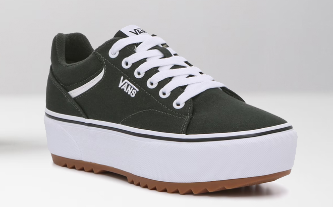 VANS Womens Seldan Platform Sneakers in Black