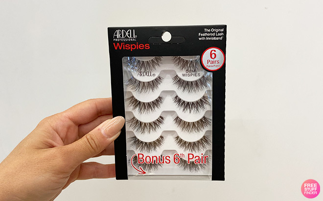 A Person Holding Ardell Demi Wispies False Eyelashes