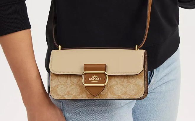 A Person Wearing Coach Morgan Crossbody