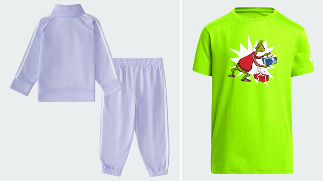 Adidas Kids Track Set Grinch Tee