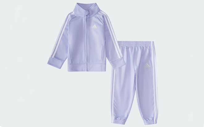 Adidas Kids Track Set in Violet Tone