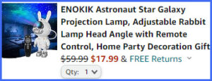 Astronatur Star Galaxy Projection Lamp at Checkout