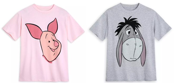 Disney Winnie the Pooh Piglet and Eeyore Double Sided T Shirts