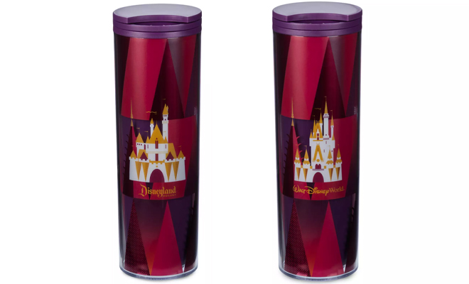 Disneyland Starbucks Travel Tumbler and Walt Disney World Starbucks Travel Tumbler