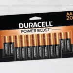 Duracell Coppertop AA Batteries with Power Boost Ingredients on the Table